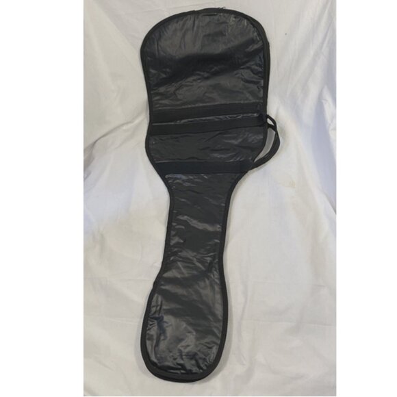 Soft Zip Guitar Protective Case Gig Bag Black 41 x 15 Outside Pocket - Picture 5 of 9